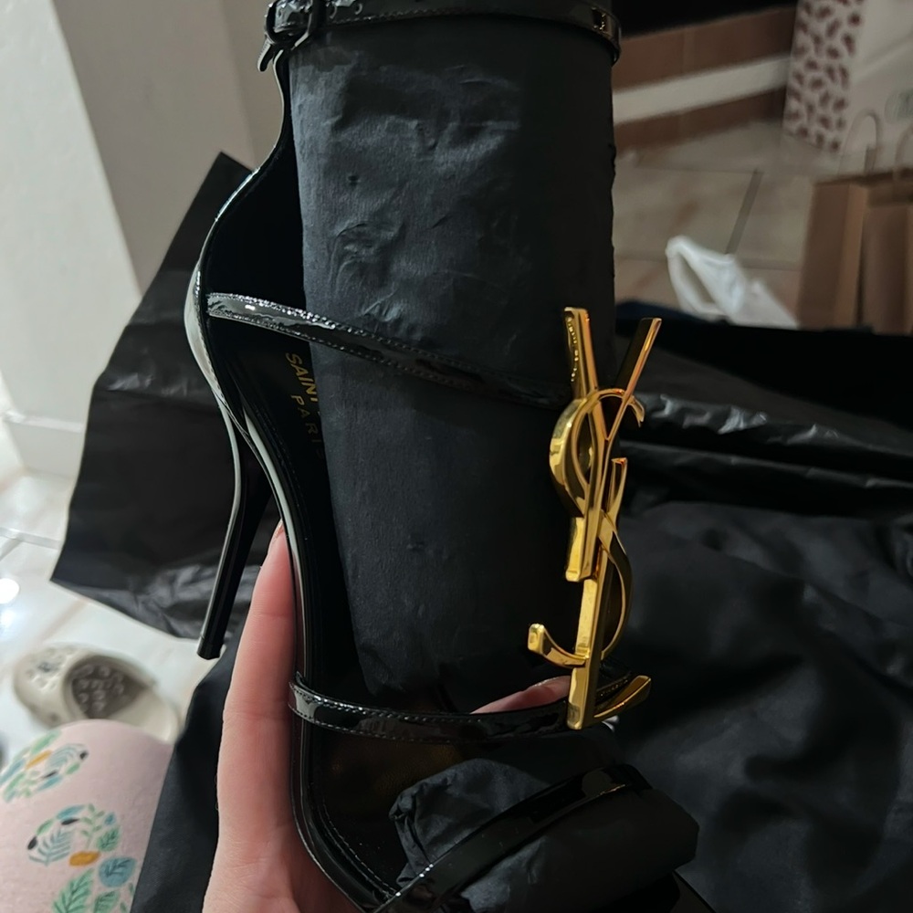 Yves Saint Laurent Black Women's Shoes - Picture 2 of 4